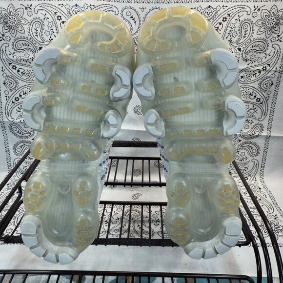 Nike Air VaporMax Flyknit 3 Grey Running Shoes Sneakers Women's Size 5.5 custom - Picture 7 of 10